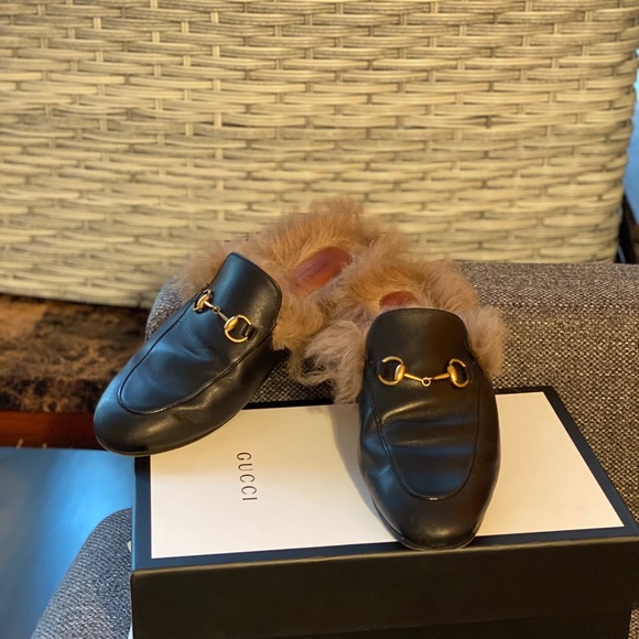 Preowned authentic gucci fur loafer size 39Women - Picture 8 of 13